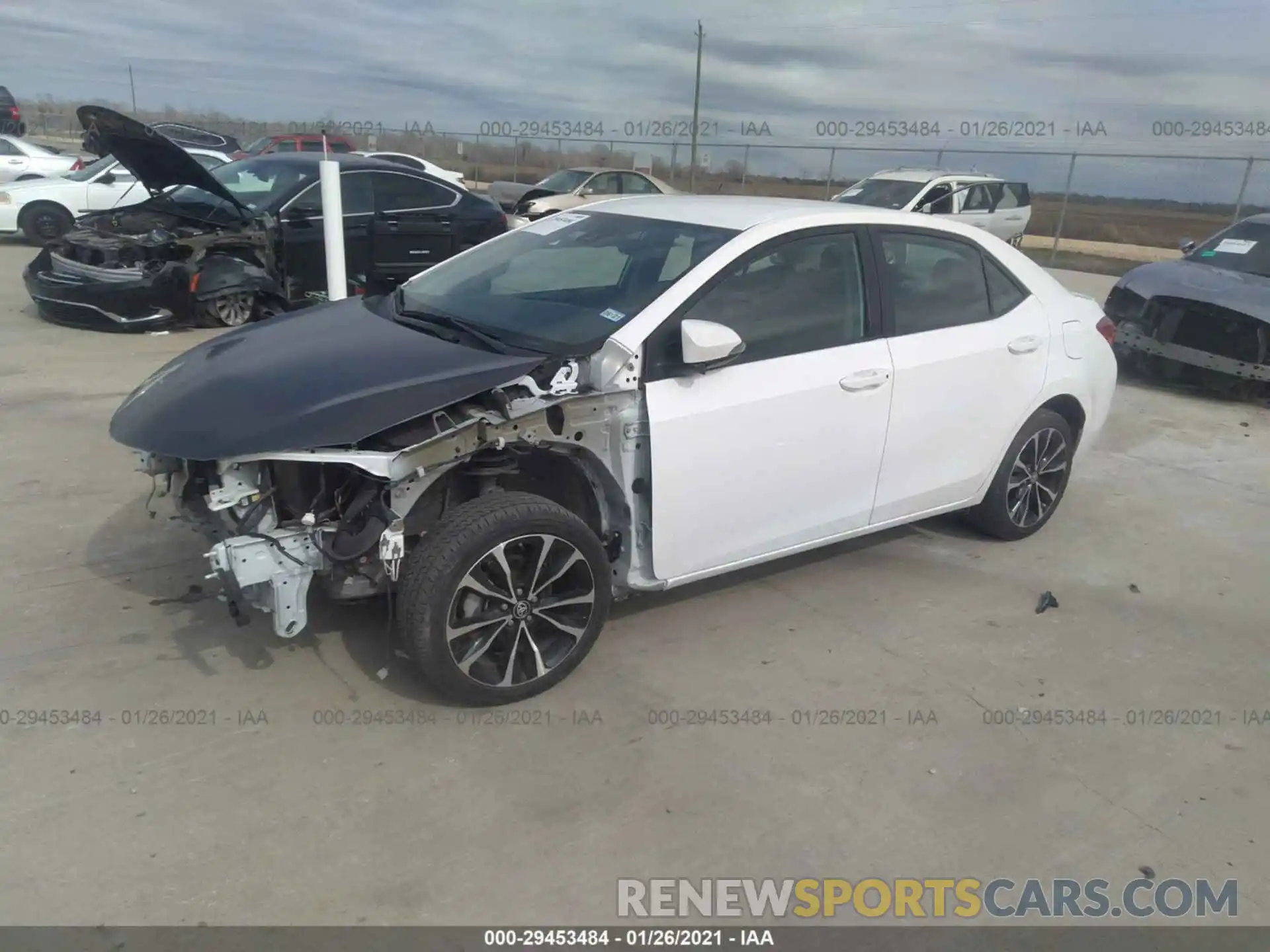 2 Photograph of a damaged car 2T1BURHE2KC154638 TOYOTA COROLLA 2019