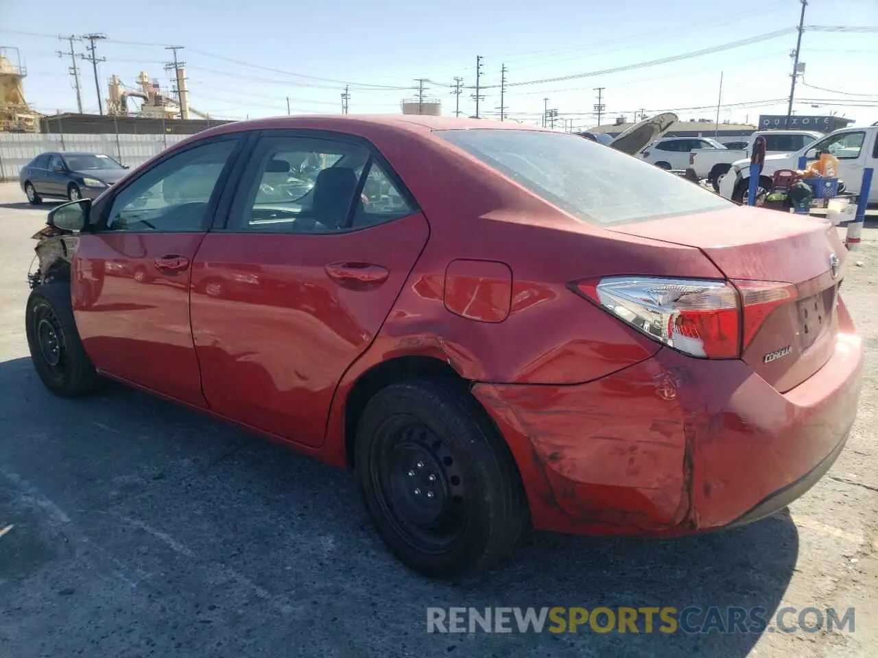 2 Photograph of a damaged car 2T1BURHE2KC157958 TOYOTA COROLLA 2019