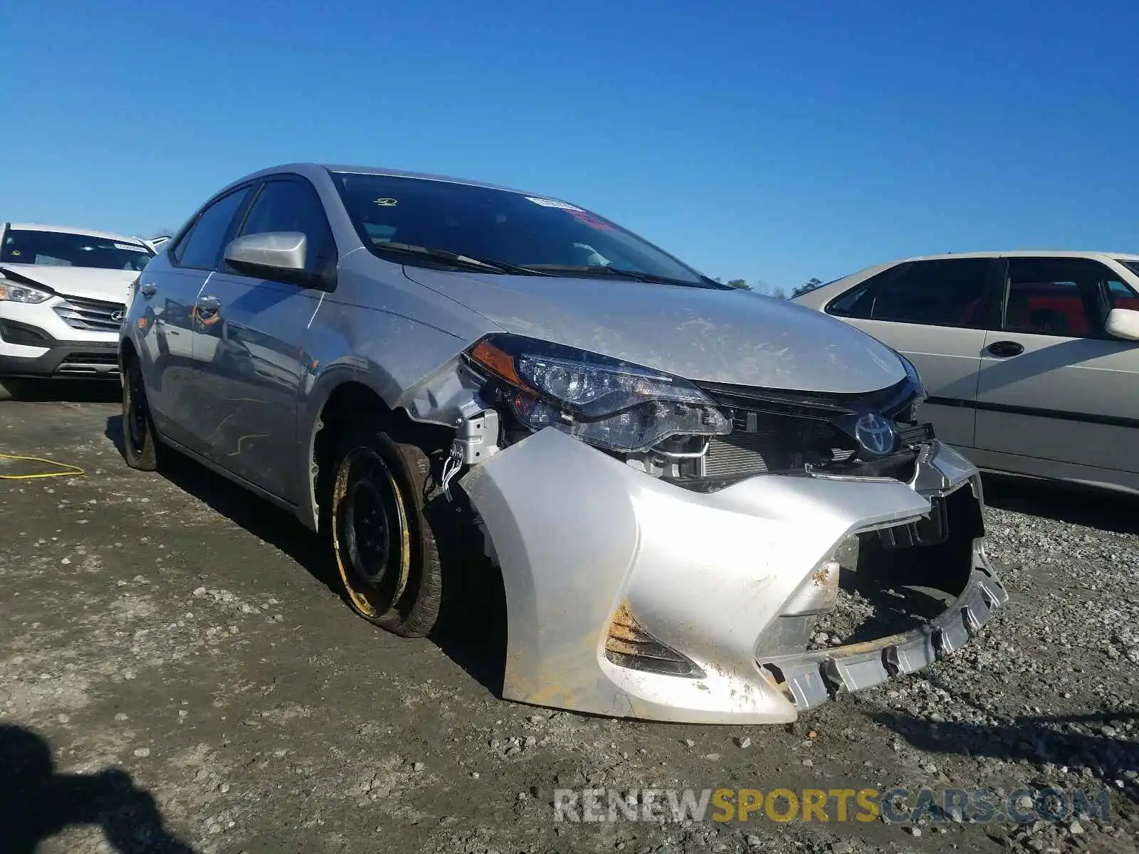 1 Photograph of a damaged car 2T1BURHE2KC158432 TOYOTA COROLLA 2019