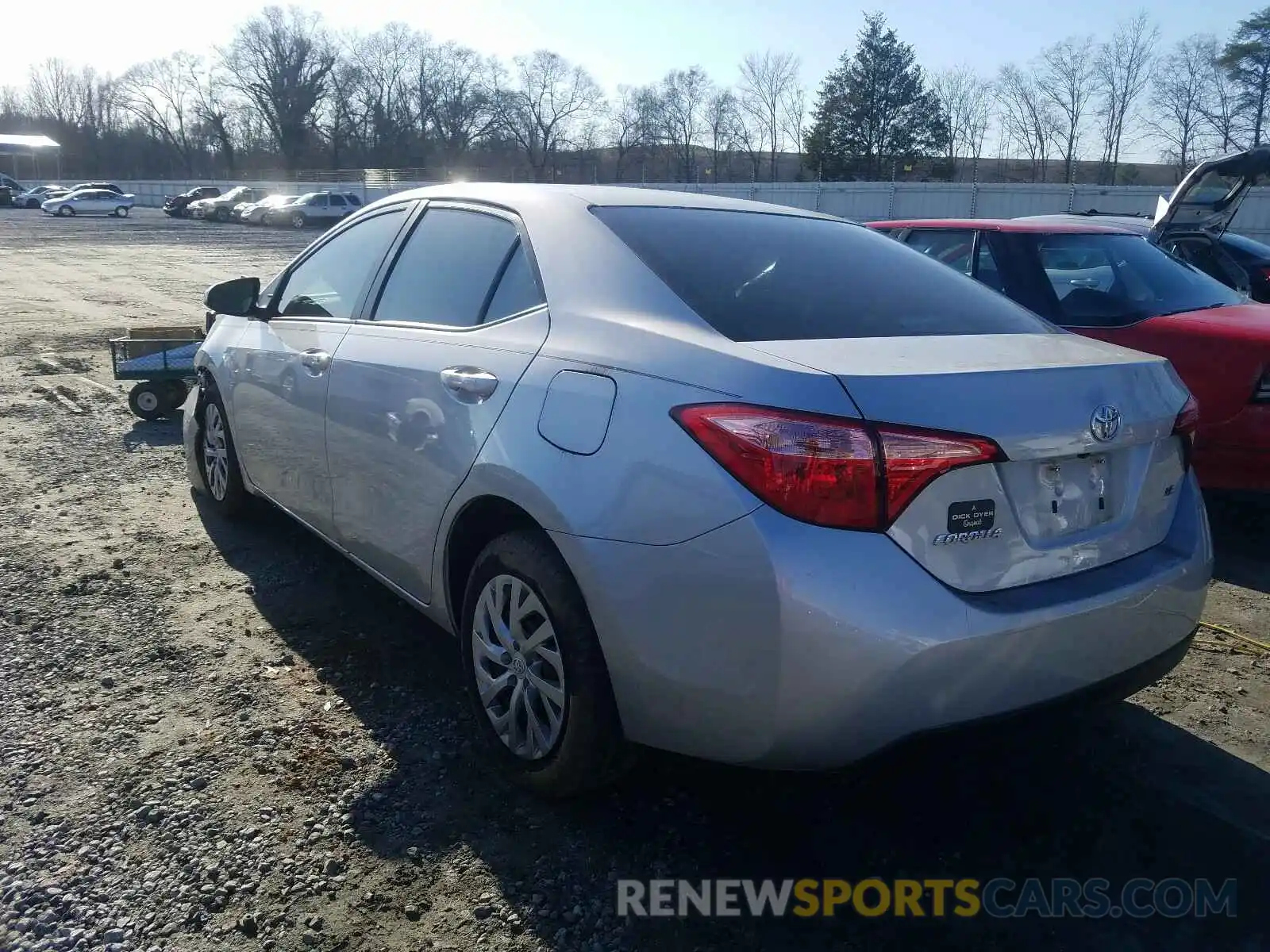 3 Photograph of a damaged car 2T1BURHE2KC158432 TOYOTA COROLLA 2019