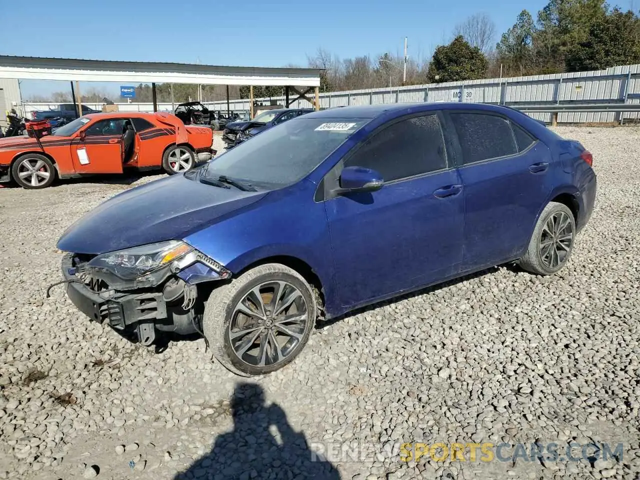 1 Photograph of a damaged car 2T1BURHE2KC163291 TOYOTA COROLLA 2019