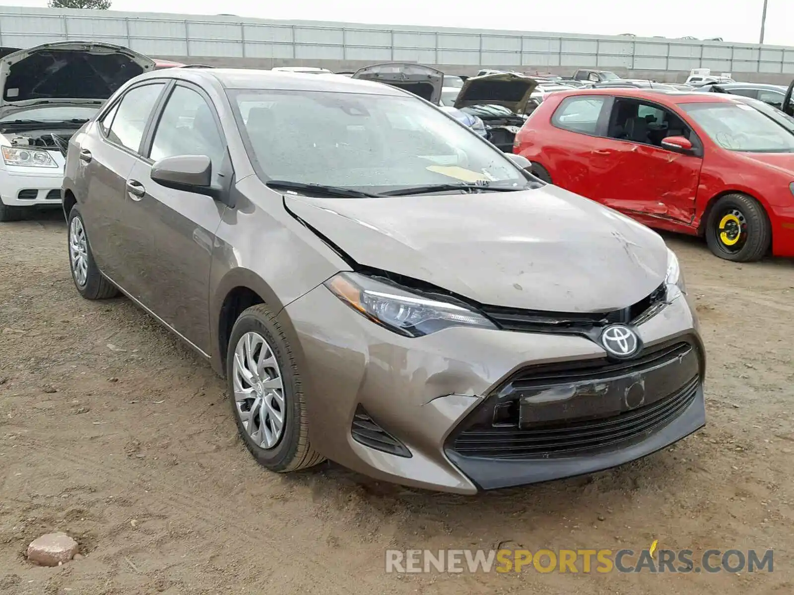 1 Photograph of a damaged car 2T1BURHE2KC164733 TOYOTA COROLLA 2019