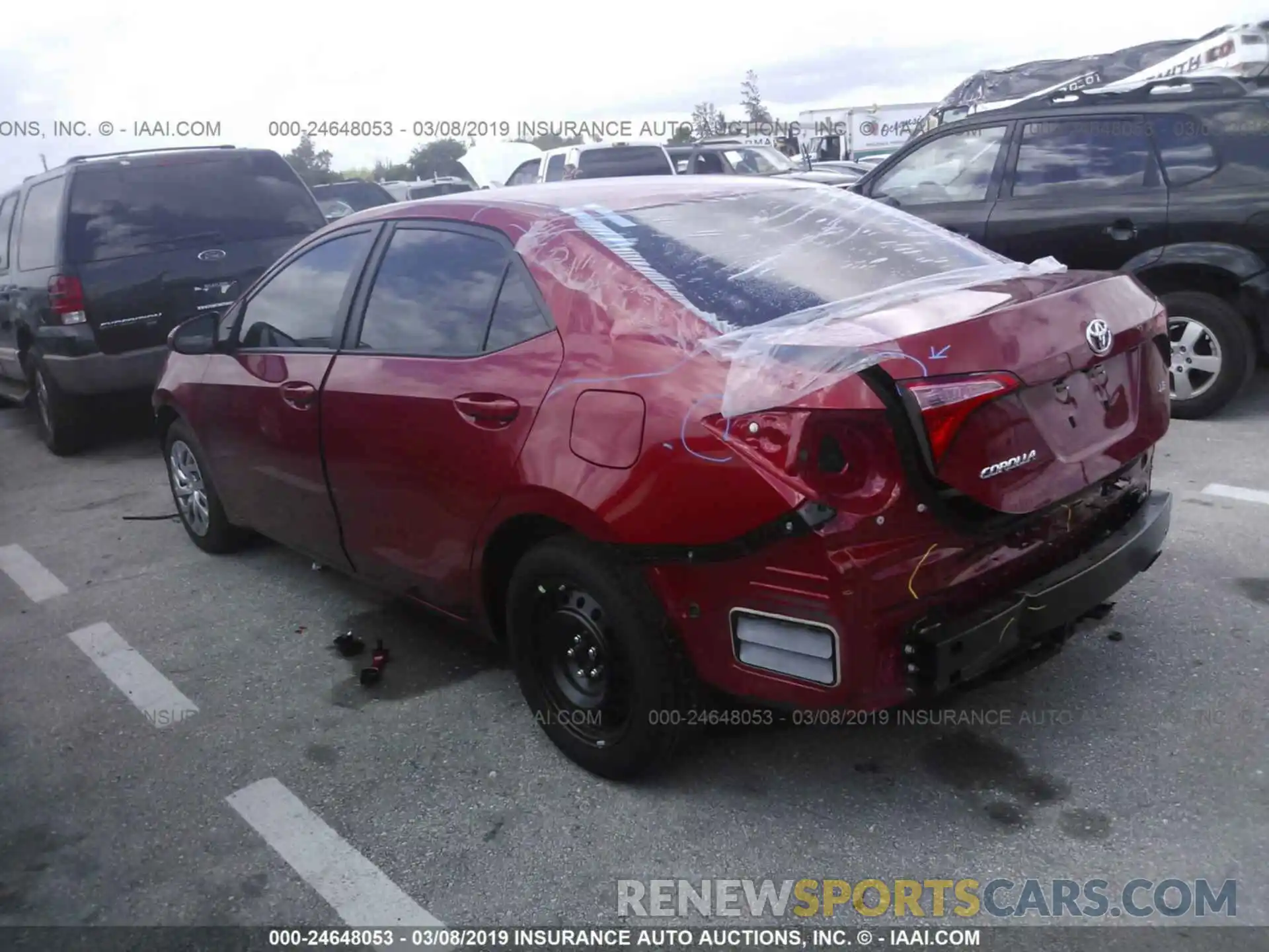 3 Photograph of a damaged car 2T1BURHE2KC165302 TOYOTA COROLLA 2019