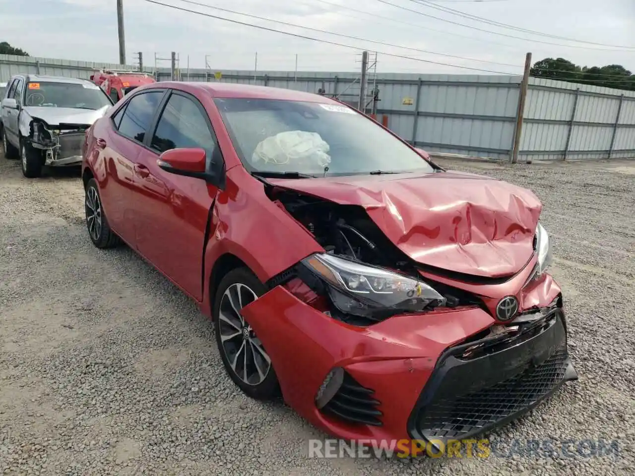 1 Photograph of a damaged car 2T1BURHE2KC168944 TOYOTA COROLLA 2019