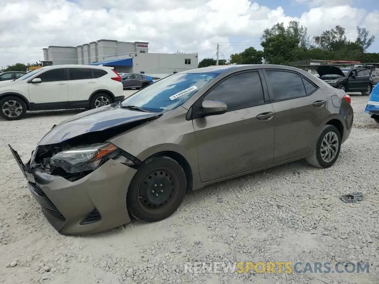 1 Photograph of a damaged car 2T1BURHE2KC180642 TOYOTA COROLLA 2019