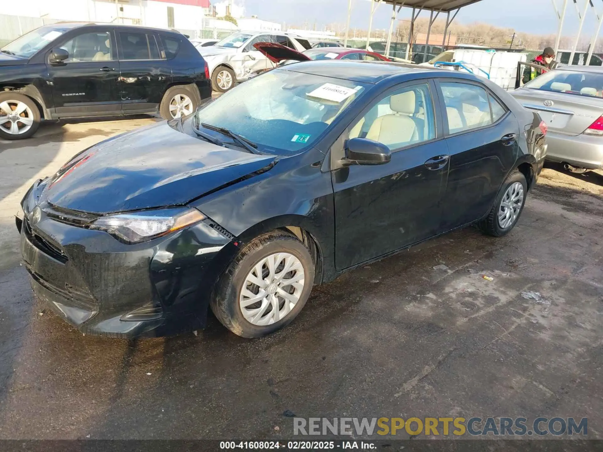 2 Photograph of a damaged car 2T1BURHE2KC191446 TOYOTA COROLLA 2019