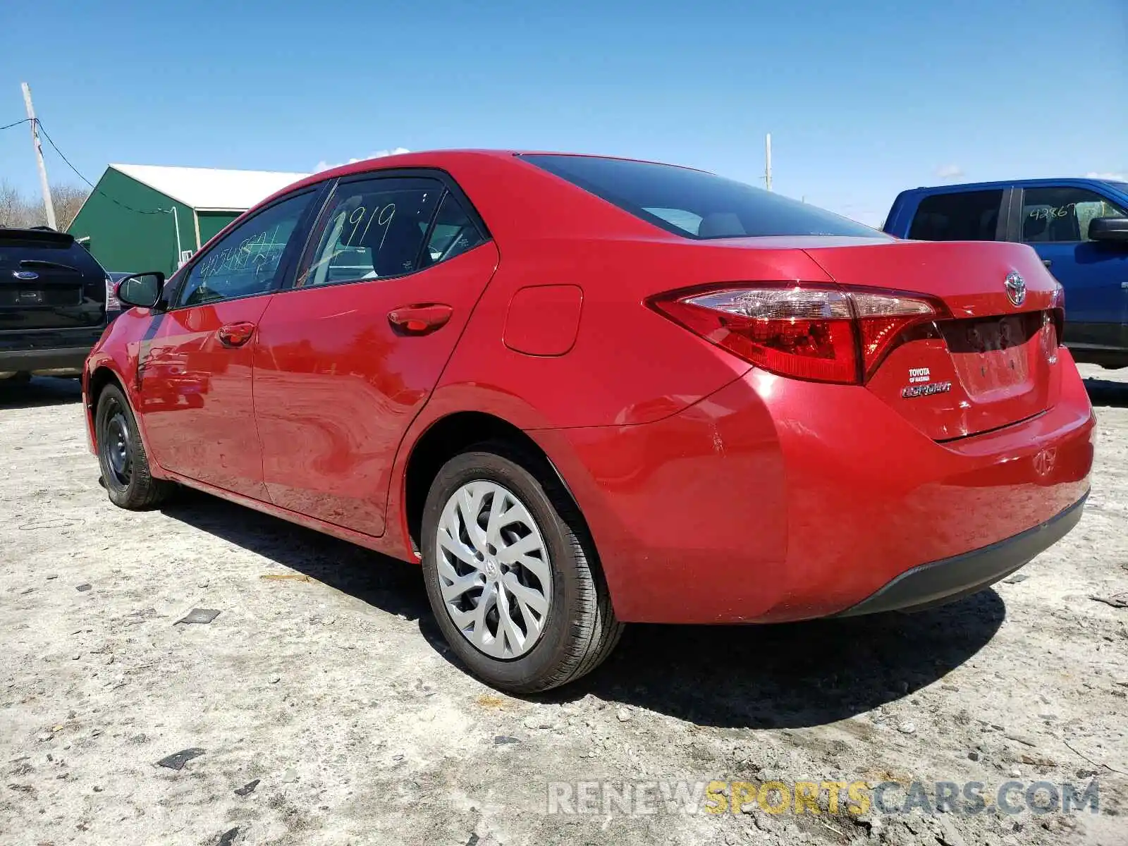 3 Photograph of a damaged car 2T1BURHE2KC199658 TOYOTA COROLLA 2019