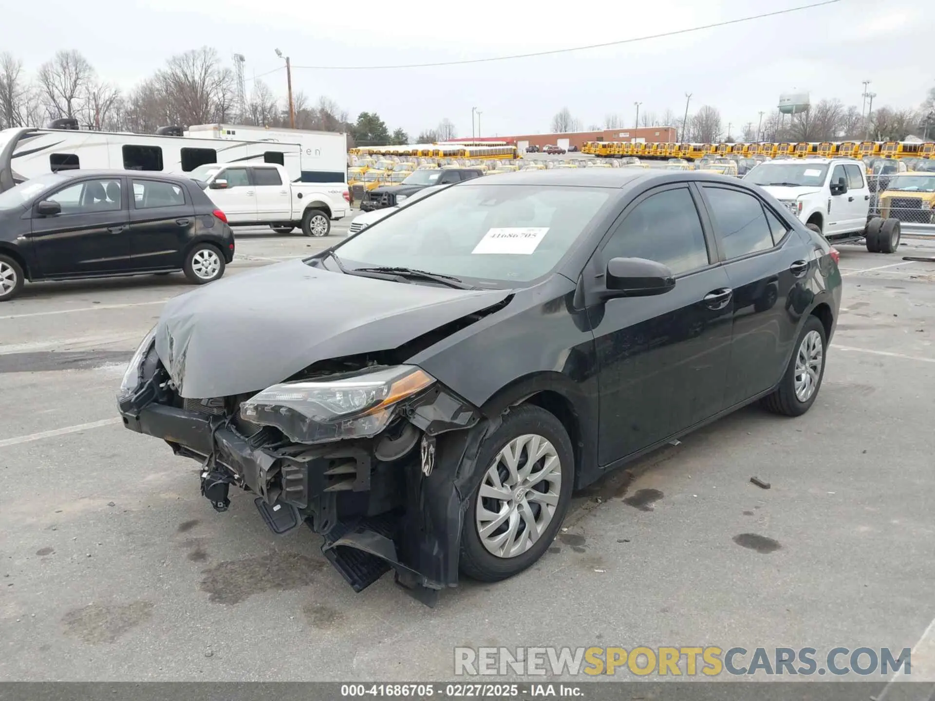 2 Photograph of a damaged car 2T1BURHE2KC202655 TOYOTA COROLLA 2019
