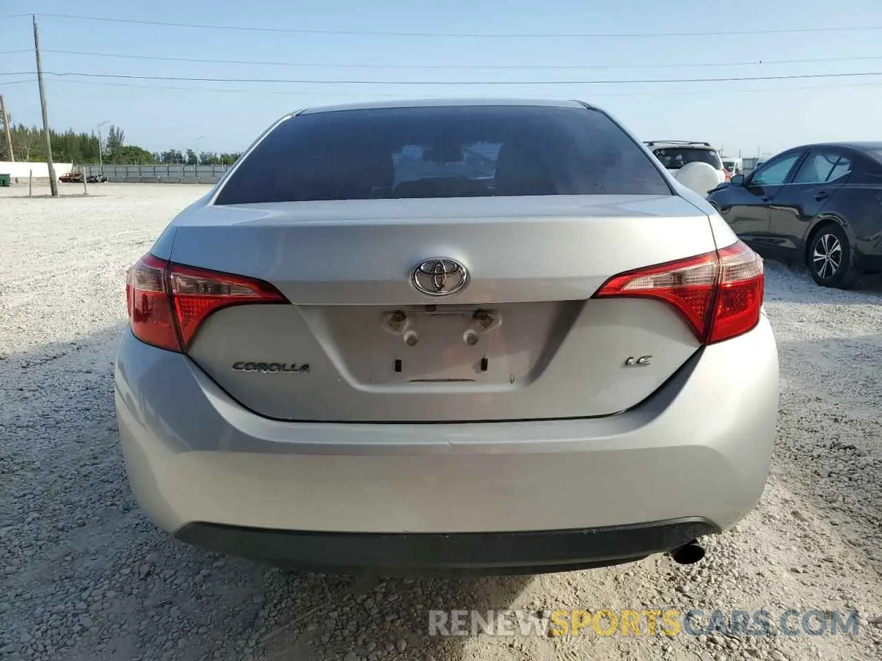 6 Photograph of a damaged car 2T1BURHE2KC202848 TOYOTA COROLLA 2019