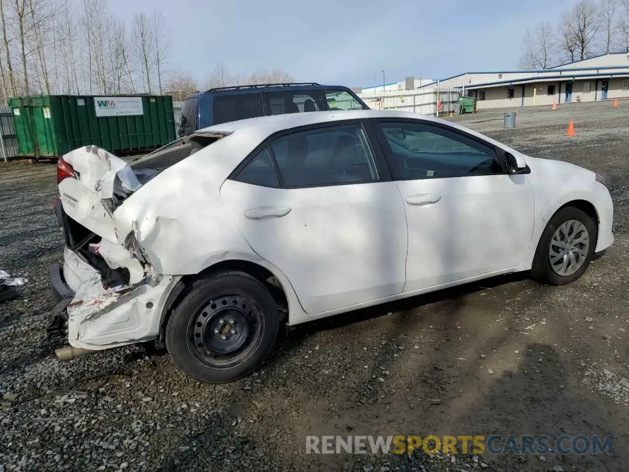 3 Photograph of a damaged car 2T1BURHE2KC203496 TOYOTA COROLLA 2019