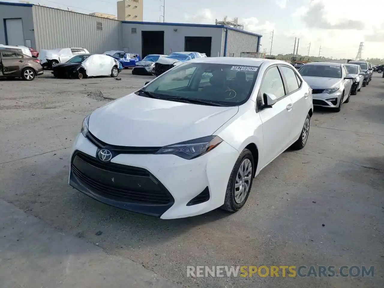 2 Photograph of a damaged car 2T1BURHE2KC206057 TOYOTA COROLLA 2019