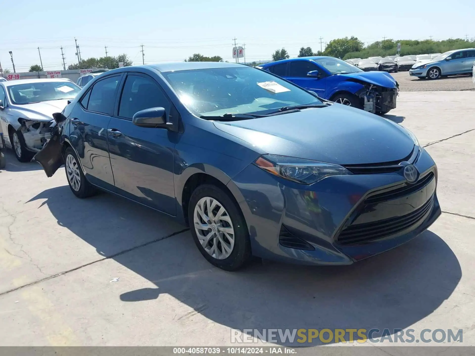 1 Photograph of a damaged car 2T1BURHE2KC206690 TOYOTA COROLLA 2019