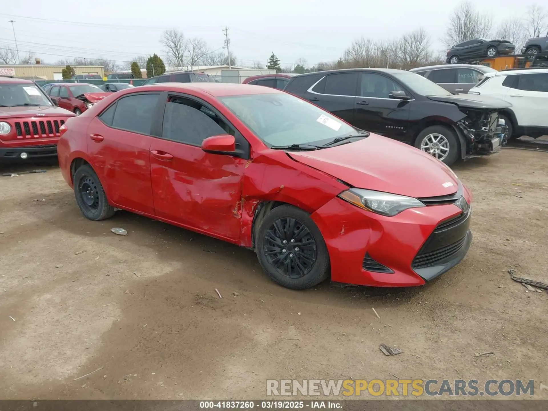 1 Photograph of a damaged car 2T1BURHE2KC214241 TOYOTA COROLLA 2019