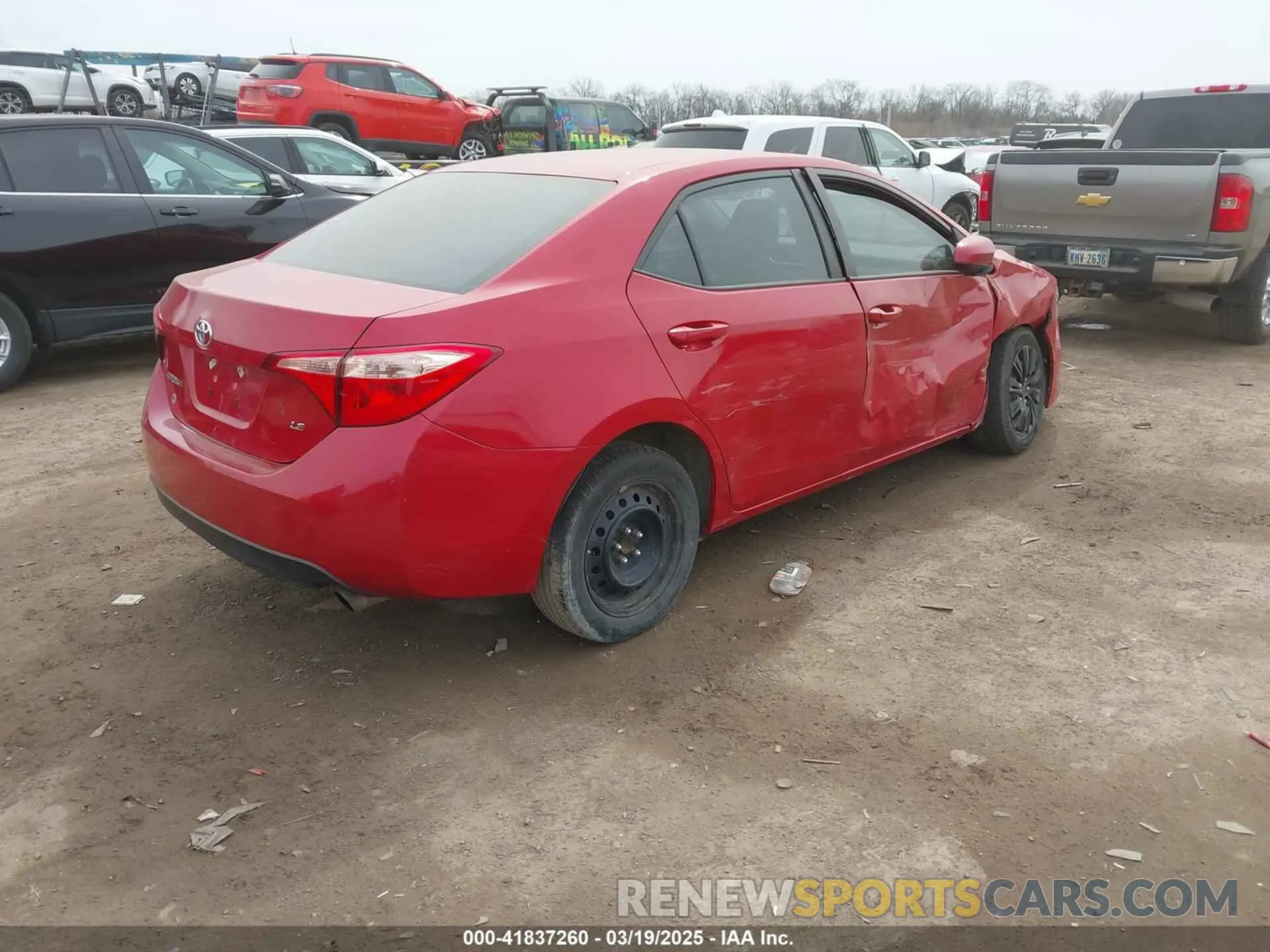 4 Photograph of a damaged car 2T1BURHE2KC214241 TOYOTA COROLLA 2019
