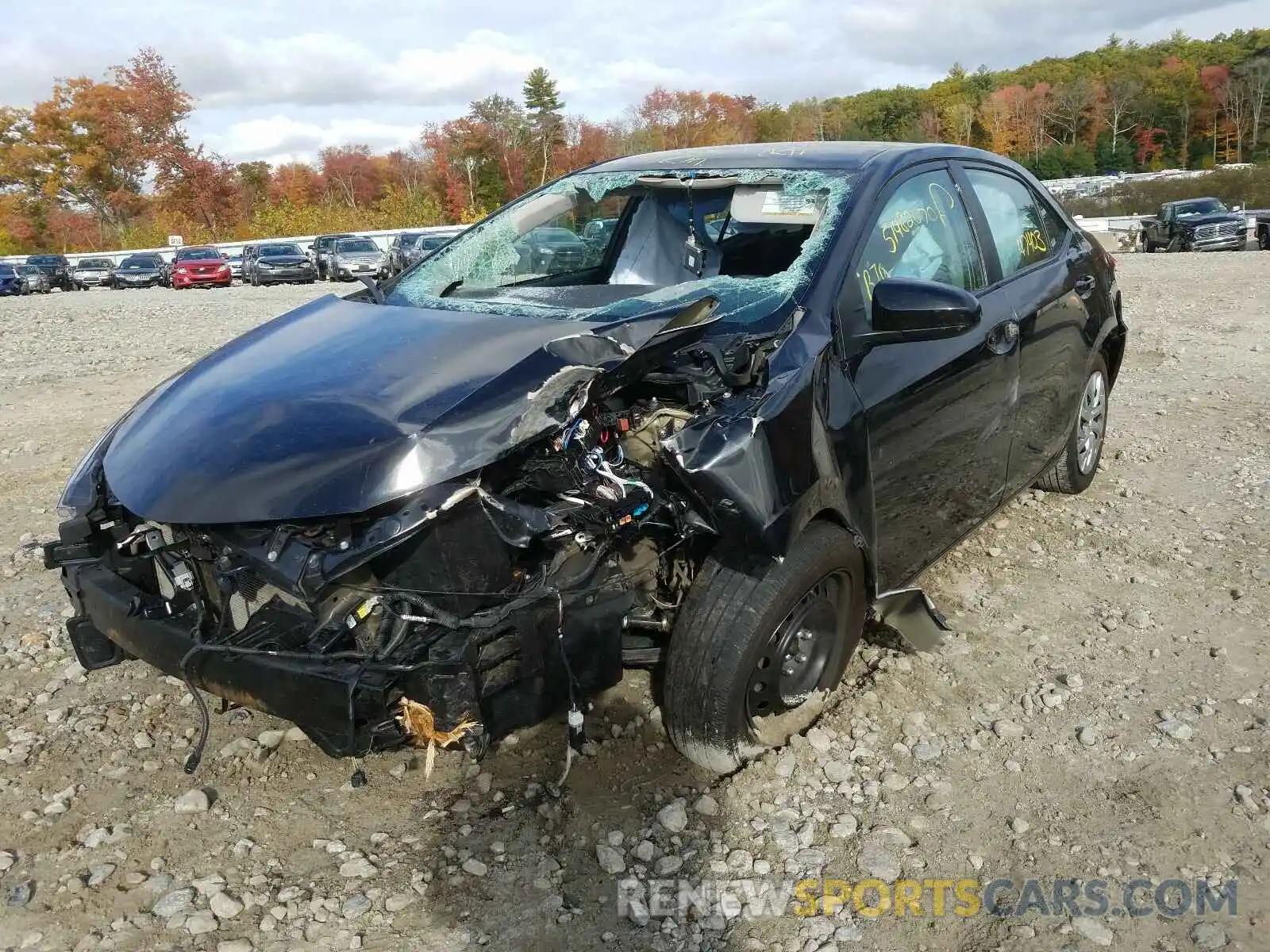 2 Photograph of a damaged car 2T1BURHE2KC214482 TOYOTA COROLLA 2019