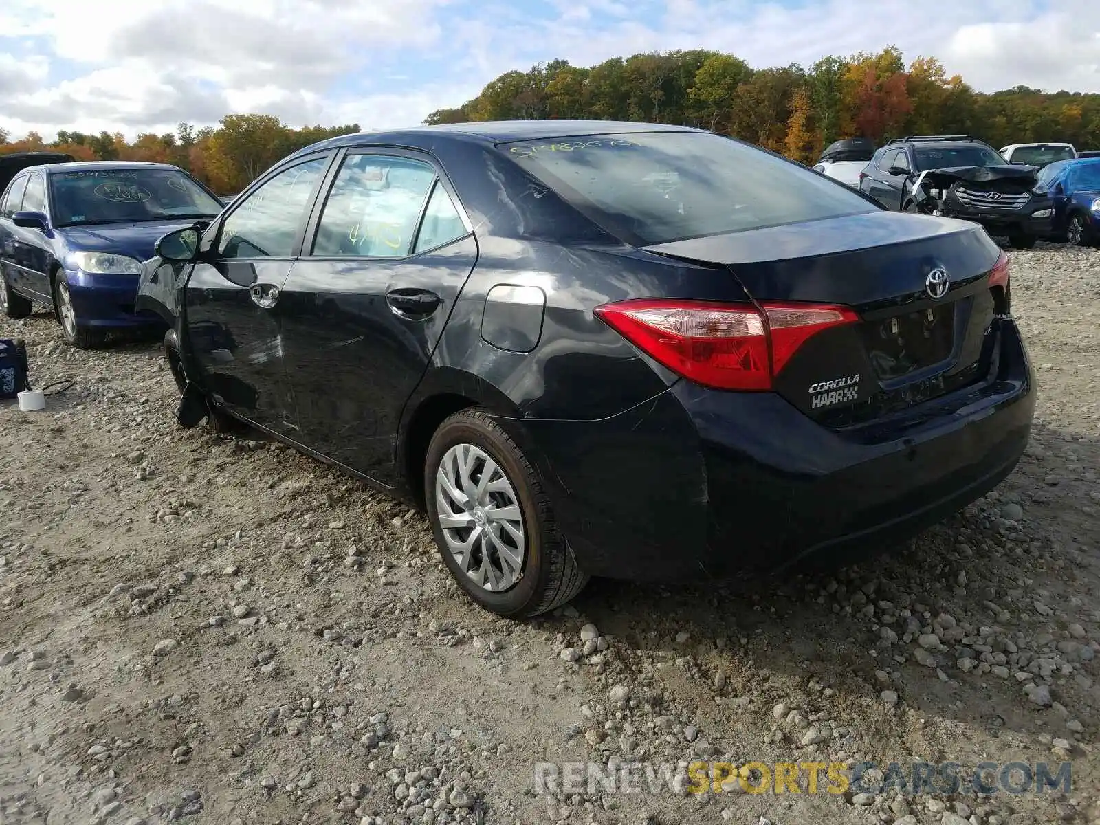 3 Photograph of a damaged car 2T1BURHE2KC214482 TOYOTA COROLLA 2019