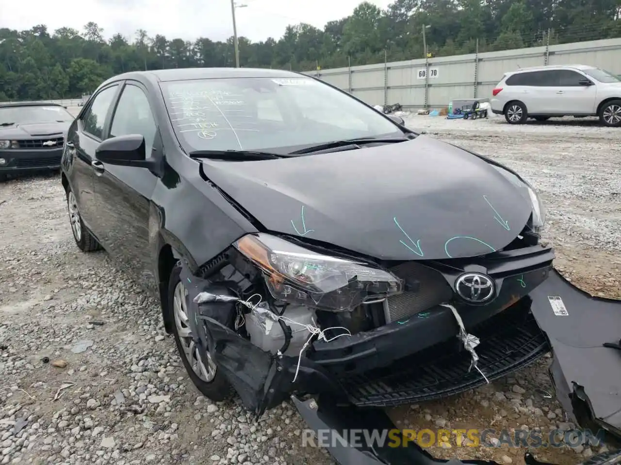 1 Photograph of a damaged car 2T1BURHE2KC217012 TOYOTA COROLLA 2019