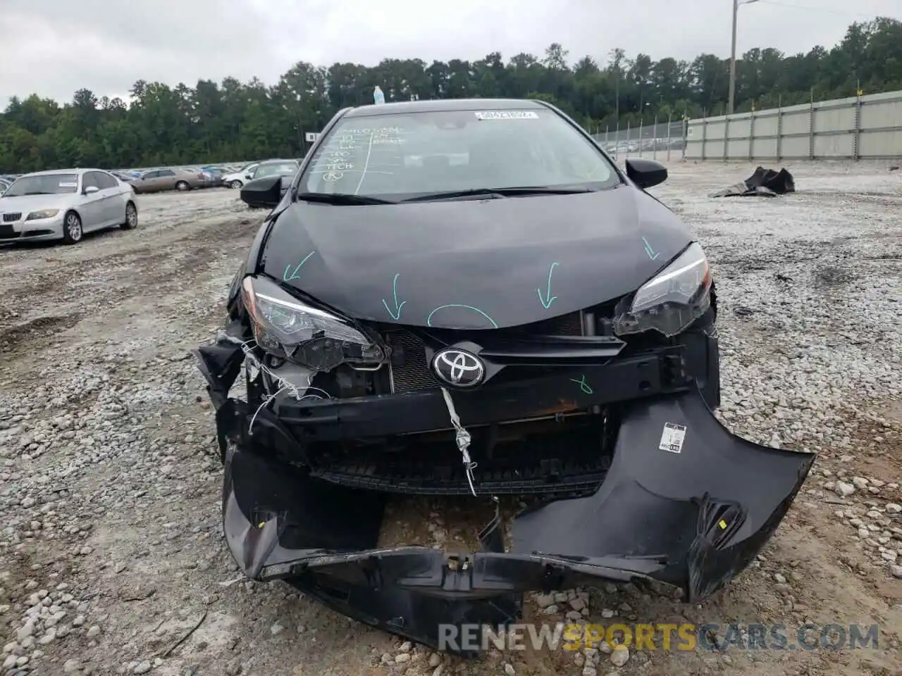 9 Photograph of a damaged car 2T1BURHE2KC217012 TOYOTA COROLLA 2019