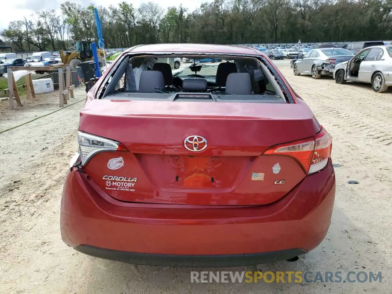 6 Photograph of a damaged car 2T1BURHE2KC217124 TOYOTA COROLLA 2019