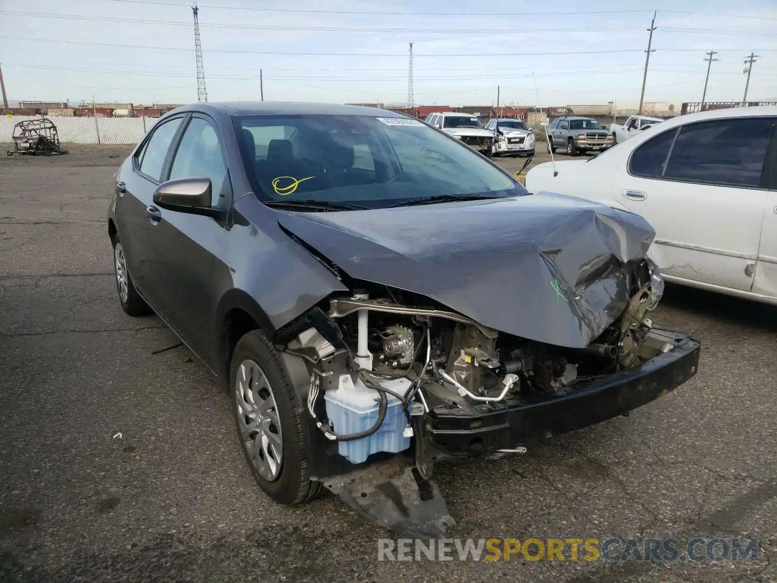 1 Photograph of a damaged car 2T1BURHE2KC219956 TOYOTA COROLLA 2019