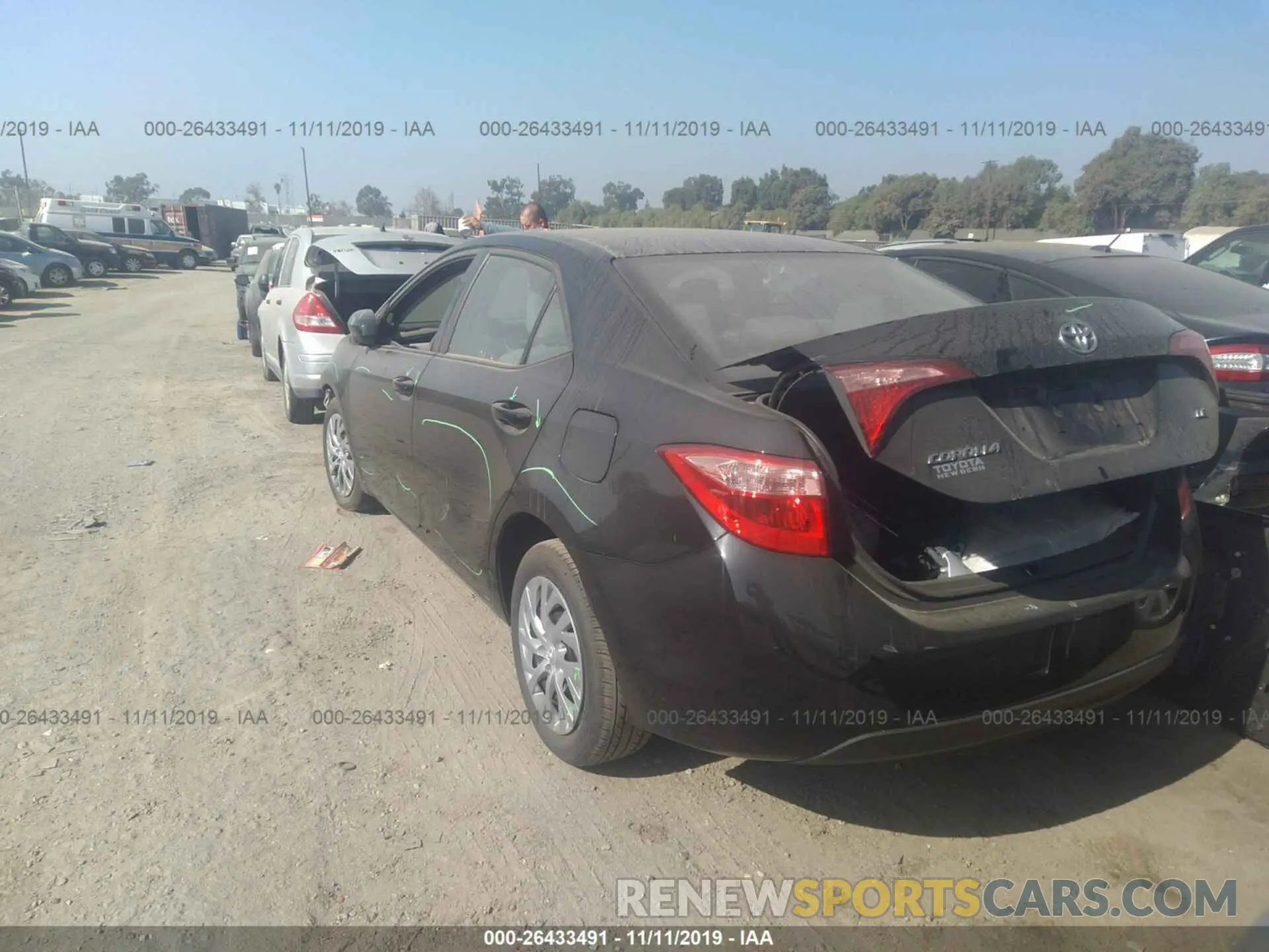 3 Photograph of a damaged car 2T1BURHE2KC220590 TOYOTA COROLLA 2019