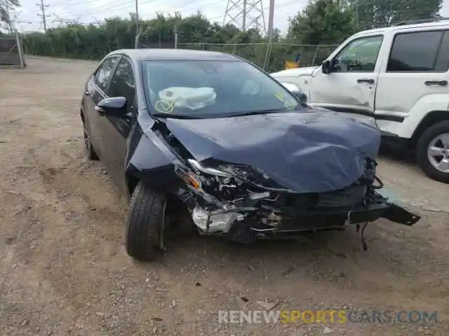 1 Photograph of a damaged car 2T1BURHE2KC221089 TOYOTA COROLLA 2019