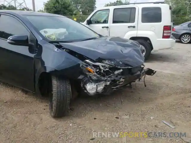 9 Photograph of a damaged car 2T1BURHE2KC221089 TOYOTA COROLLA 2019