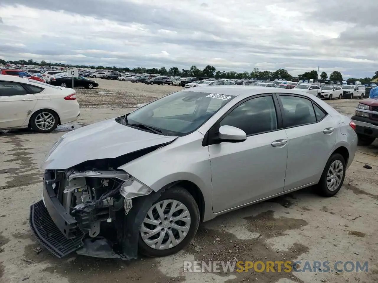 1 Photograph of a damaged car 2T1BURHE2KC222193 TOYOTA COROLLA 2019
