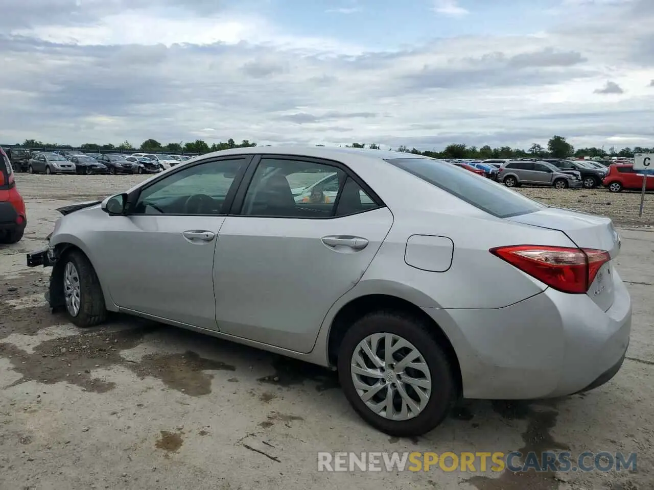 2 Photograph of a damaged car 2T1BURHE2KC222193 TOYOTA COROLLA 2019