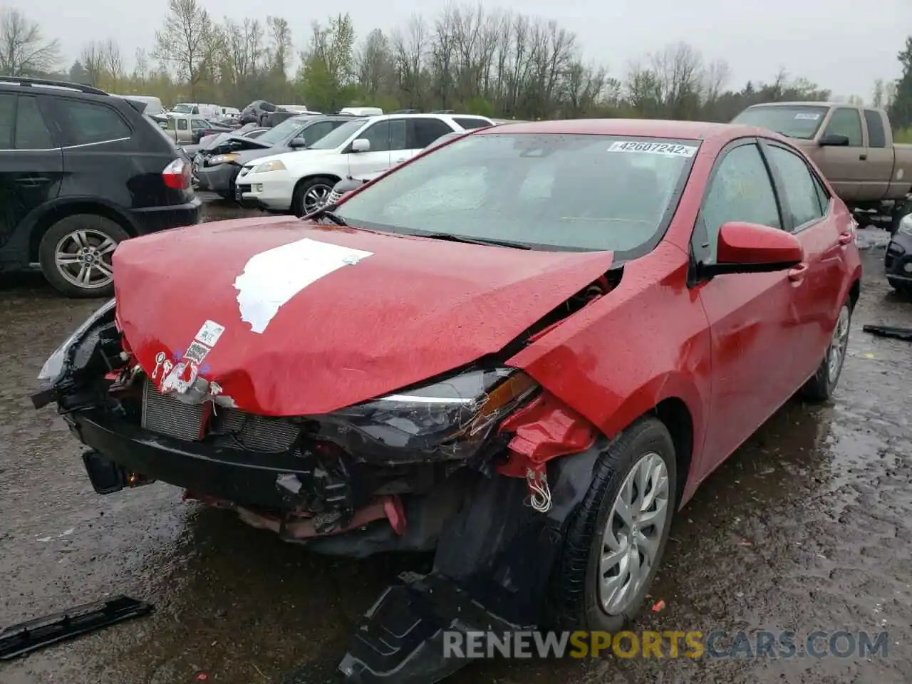 2 Photograph of a damaged car 2T1BURHE2KC230178 TOYOTA COROLLA 2019