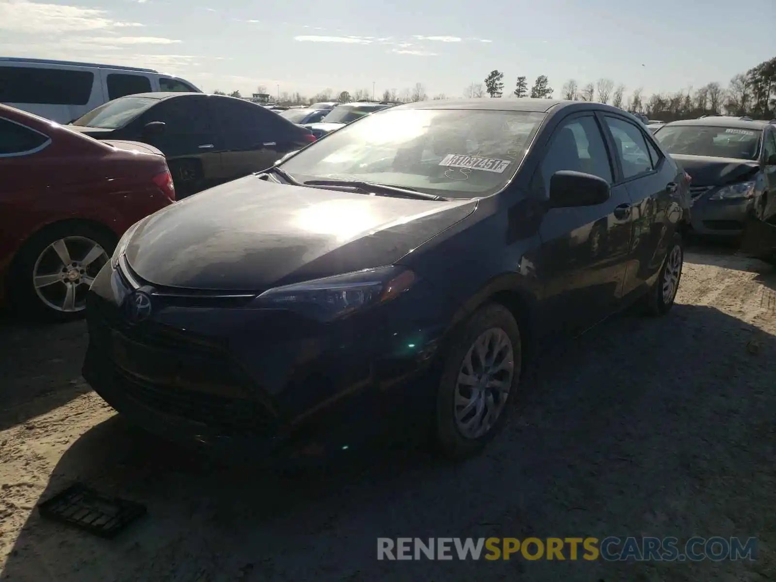 2 Photograph of a damaged car 2T1BURHE2KC235073 TOYOTA COROLLA 2019