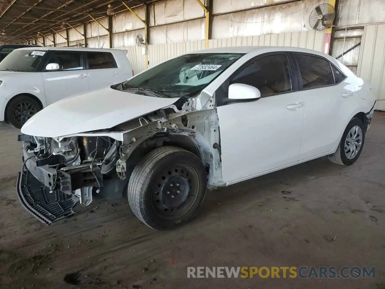 1 Photograph of a damaged car 2T1BURHE2KC235235 TOYOTA COROLLA 2019
