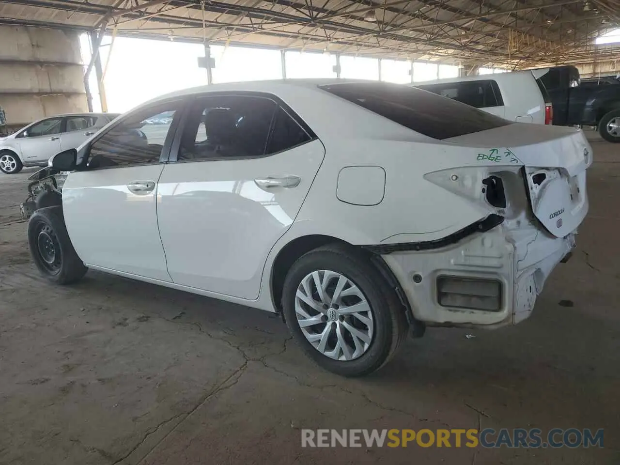 2 Photograph of a damaged car 2T1BURHE2KC235235 TOYOTA COROLLA 2019