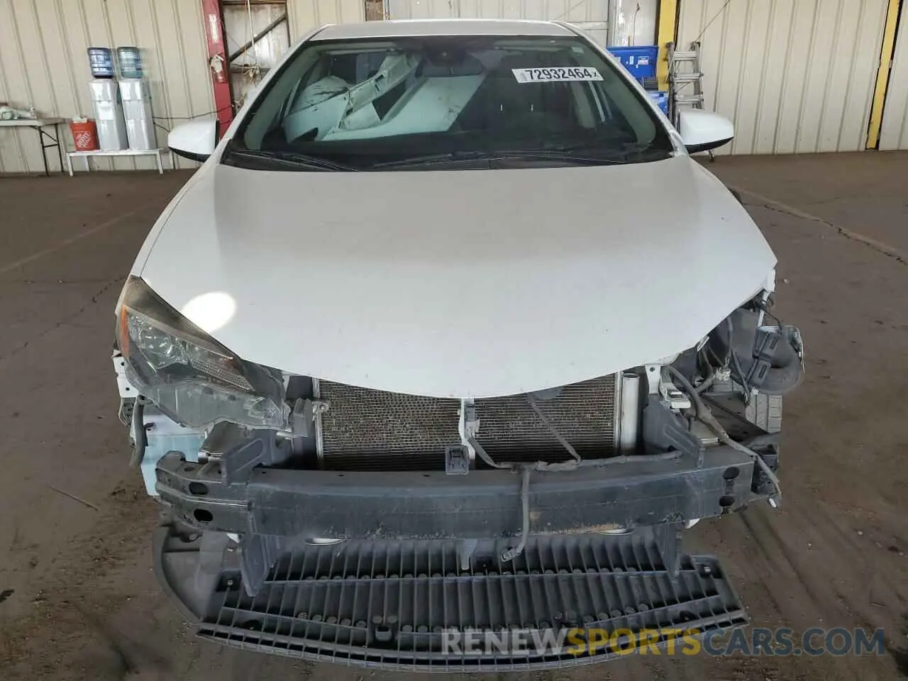5 Photograph of a damaged car 2T1BURHE2KC235235 TOYOTA COROLLA 2019