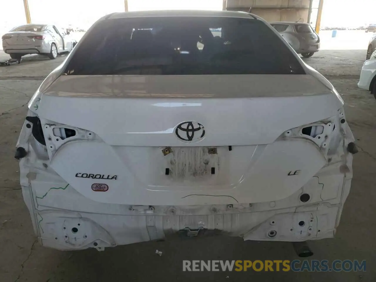 6 Photograph of a damaged car 2T1BURHE2KC235235 TOYOTA COROLLA 2019