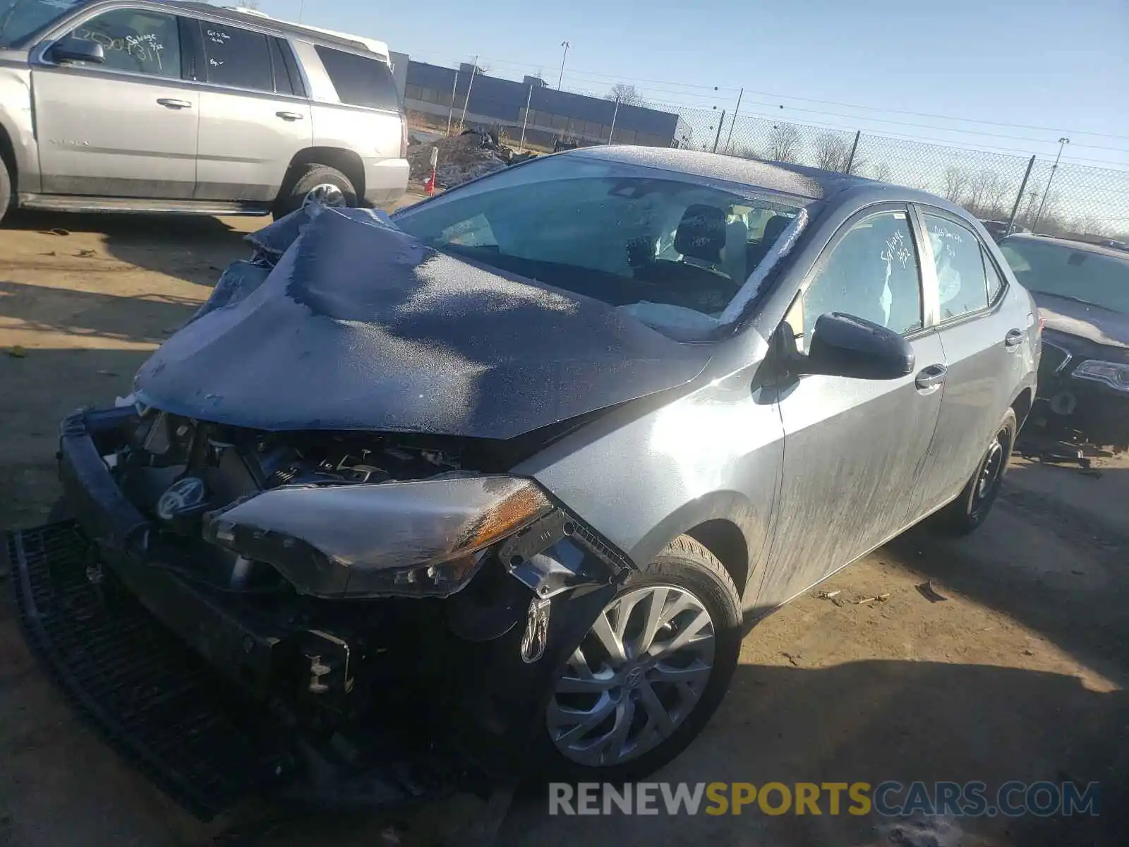 2 Photograph of a damaged car 2T1BURHE2KC238622 TOYOTA COROLLA 2019