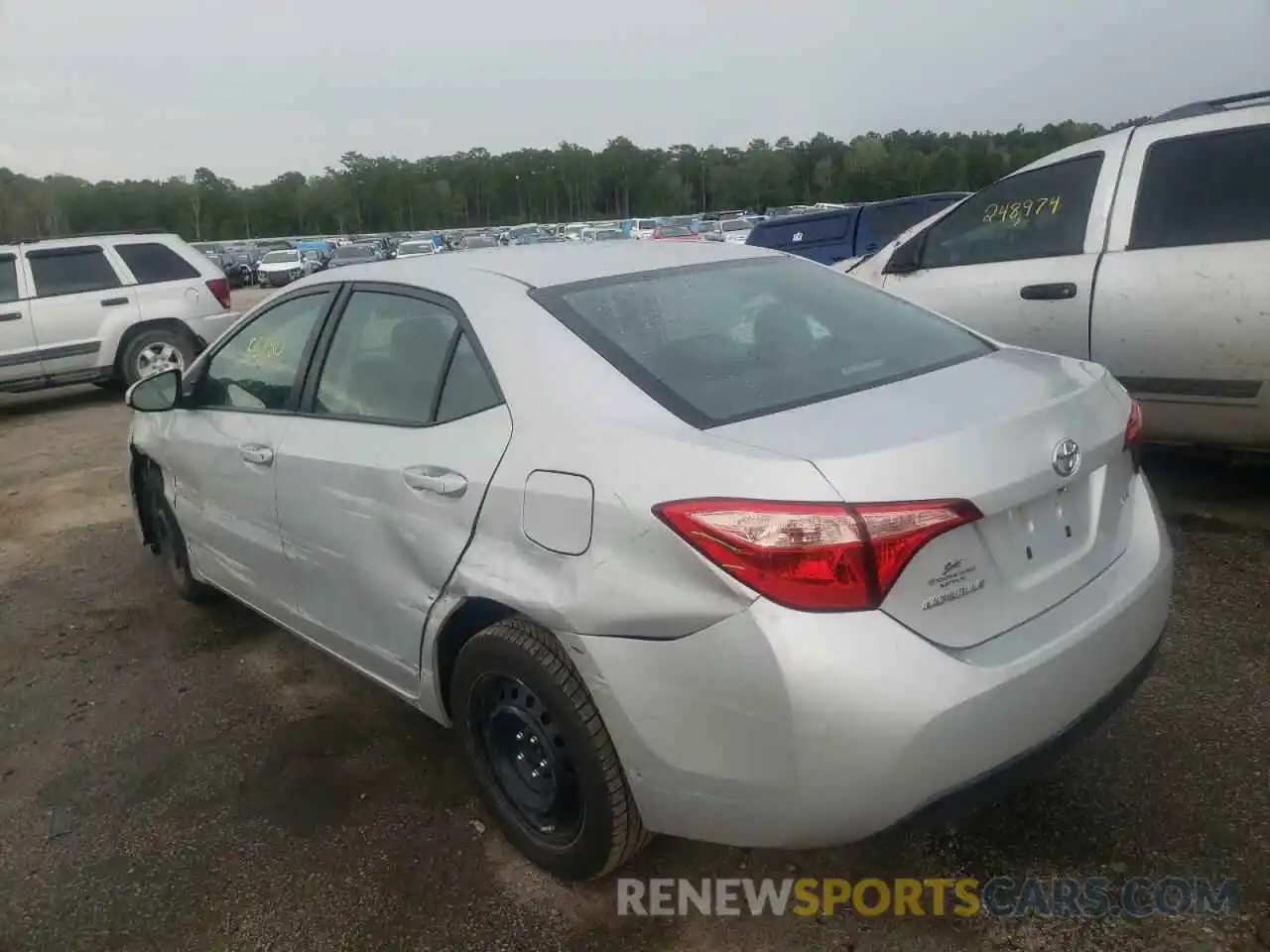 3 Photograph of a damaged car 2T1BURHE2KC241553 TOYOTA COROLLA 2019