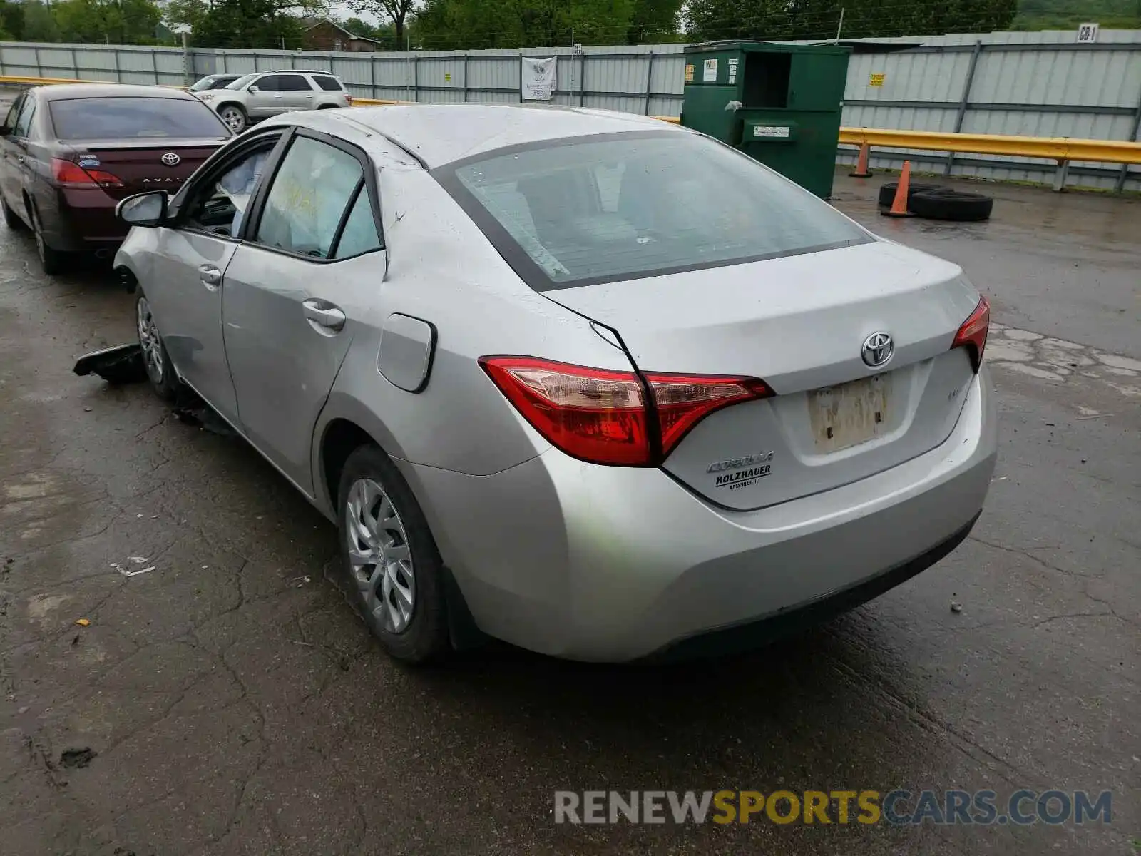 3 Photograph of a damaged car 2T1BURHE2KC244968 TOYOTA COROLLA 2019