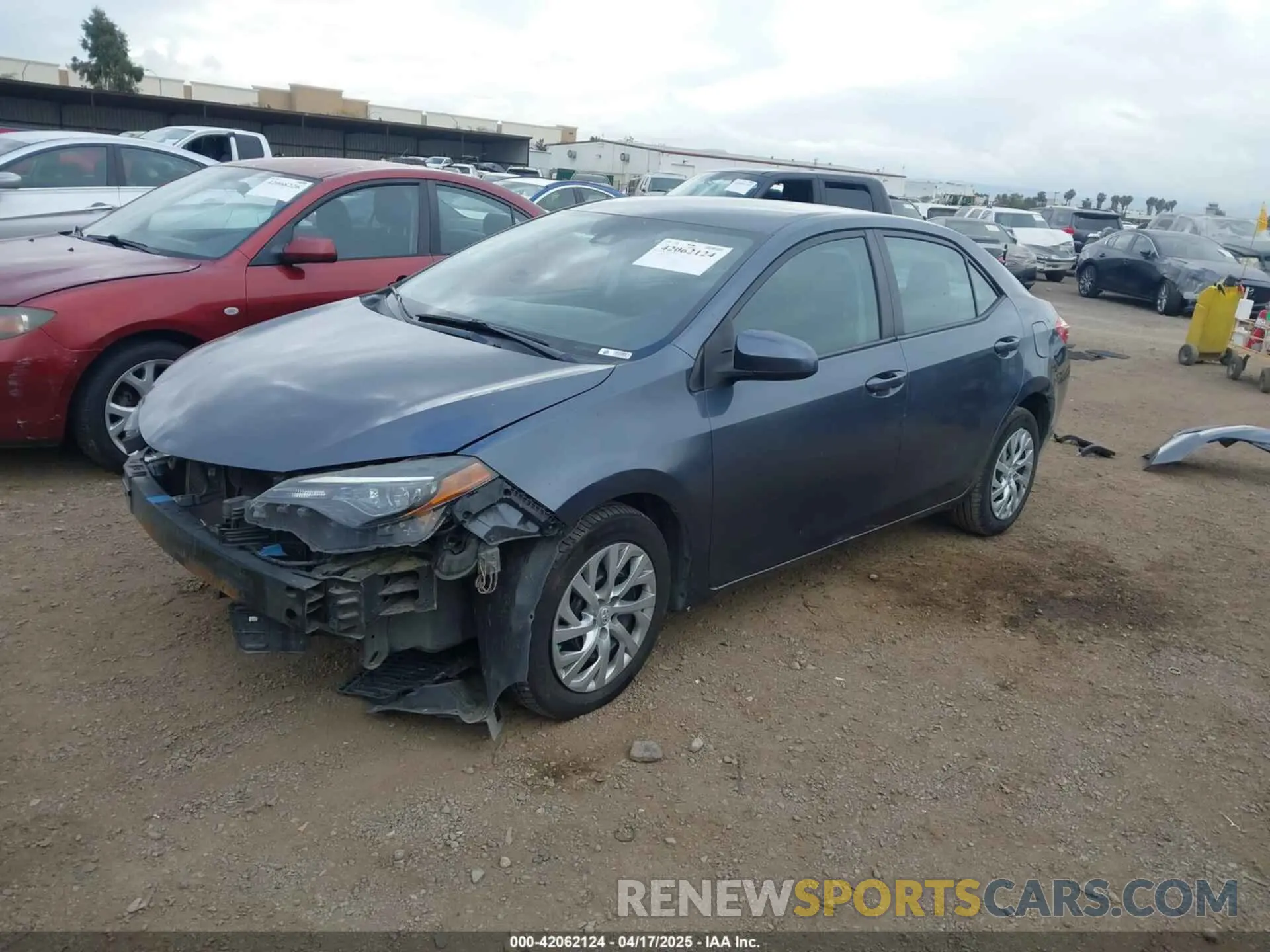 2 Photograph of a damaged car 2T1BURHE3KC125830 TOYOTA COROLLA 2019