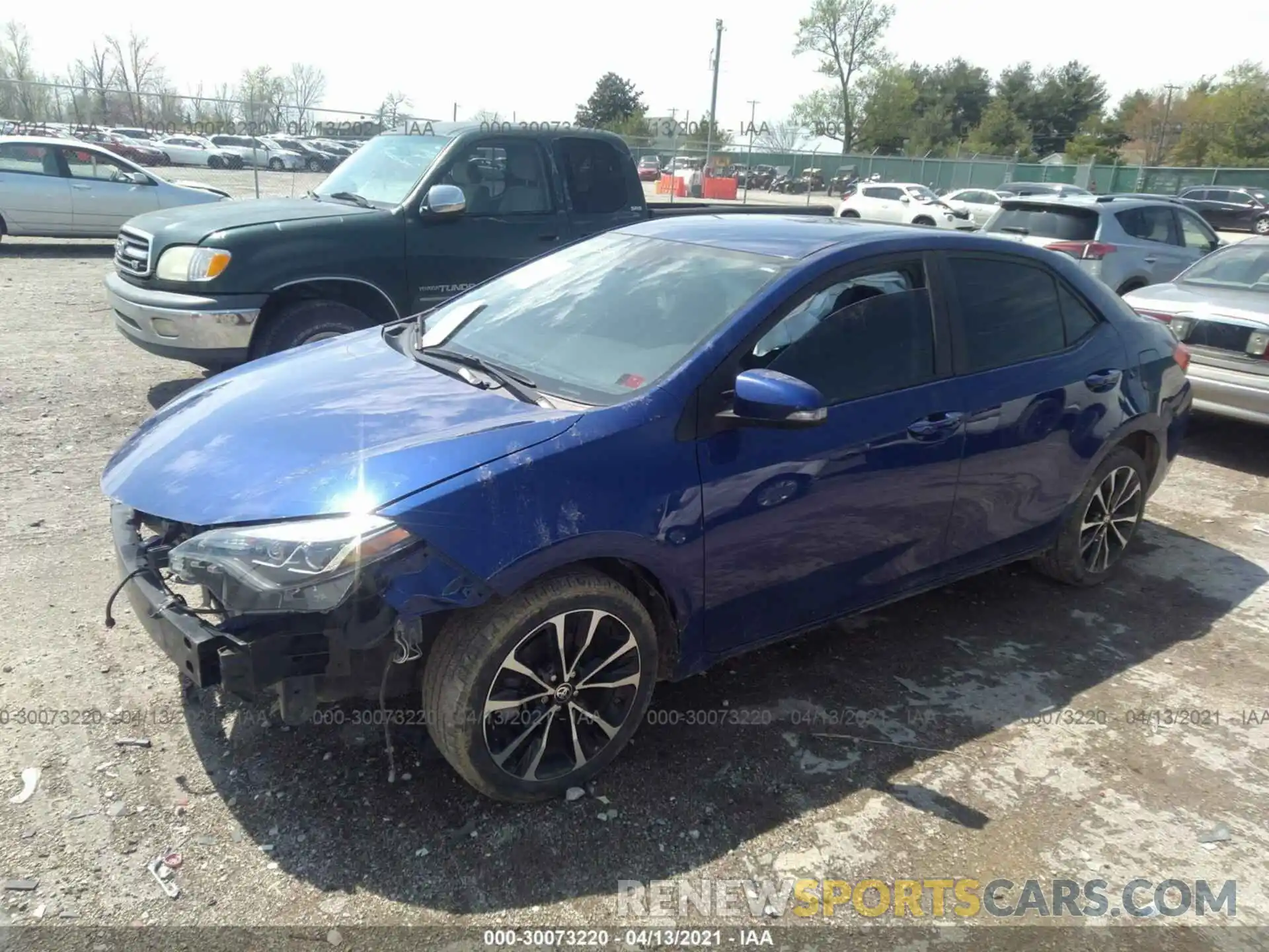 2 Photograph of a damaged car 2T1BURHE3KC127934 TOYOTA COROLLA 2019