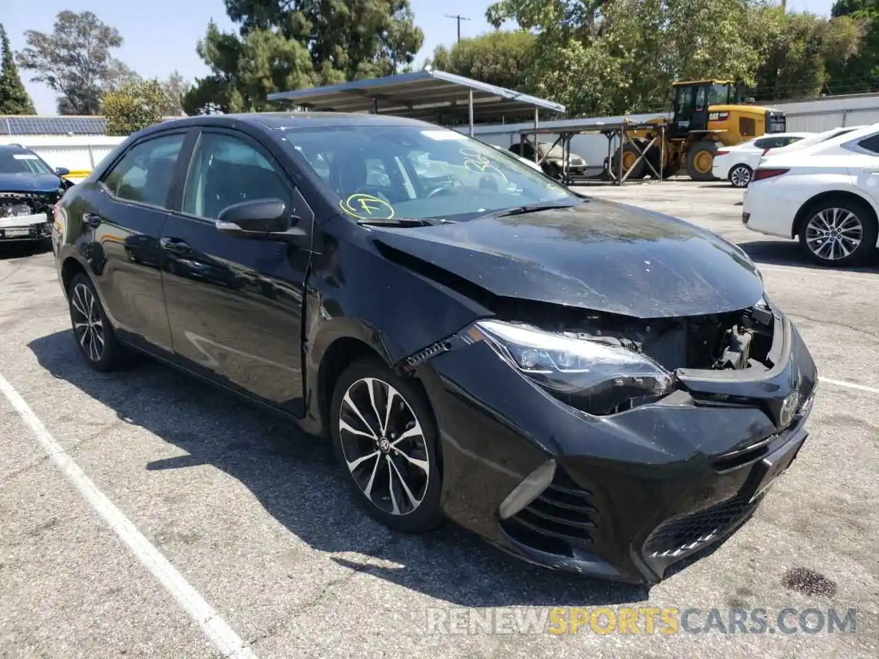 1 Photograph of a damaged car 2T1BURHE3KC137895 TOYOTA COROLLA 2019