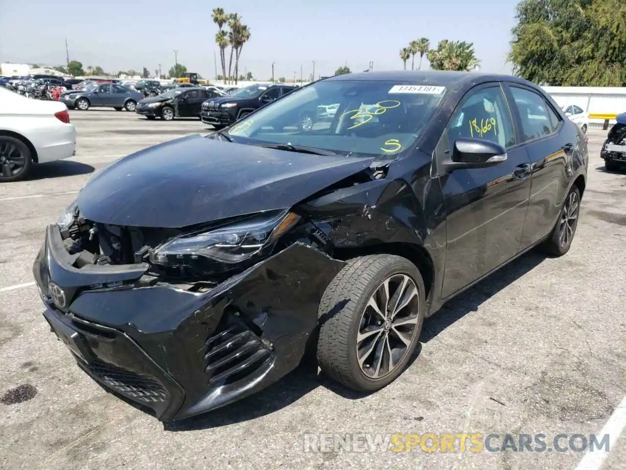 2 Photograph of a damaged car 2T1BURHE3KC137895 TOYOTA COROLLA 2019