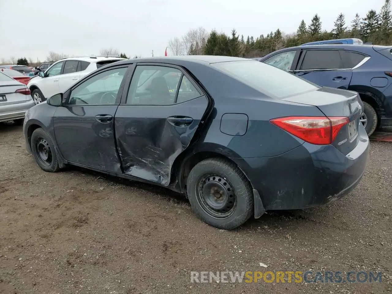 2 Photograph of a damaged car 2T1BURHE3KC138853 TOYOTA COROLLA 2019