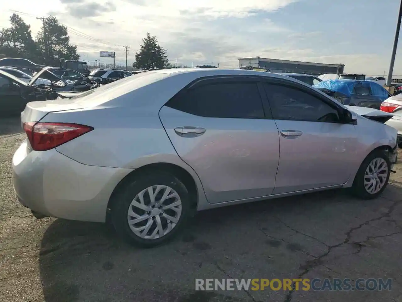 3 Photograph of a damaged car 2T1BURHE3KC140487 TOYOTA COROLLA 2019