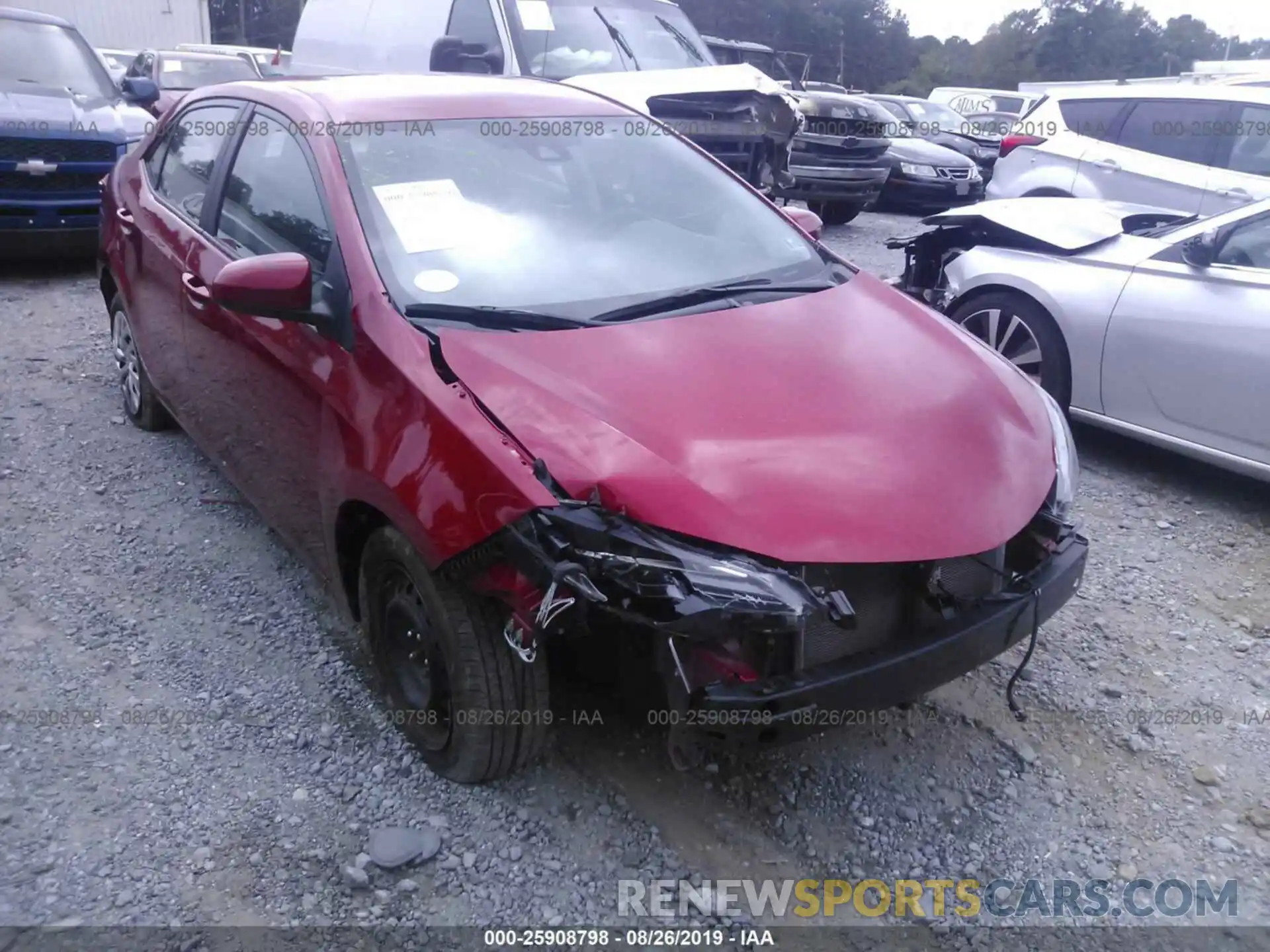 1 Photograph of a damaged car 2T1BURHE3KC146600 TOYOTA COROLLA 2019