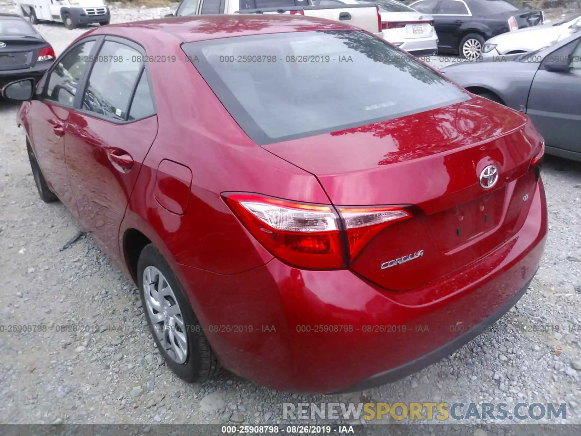 3 Photograph of a damaged car 2T1BURHE3KC146600 TOYOTA COROLLA 2019