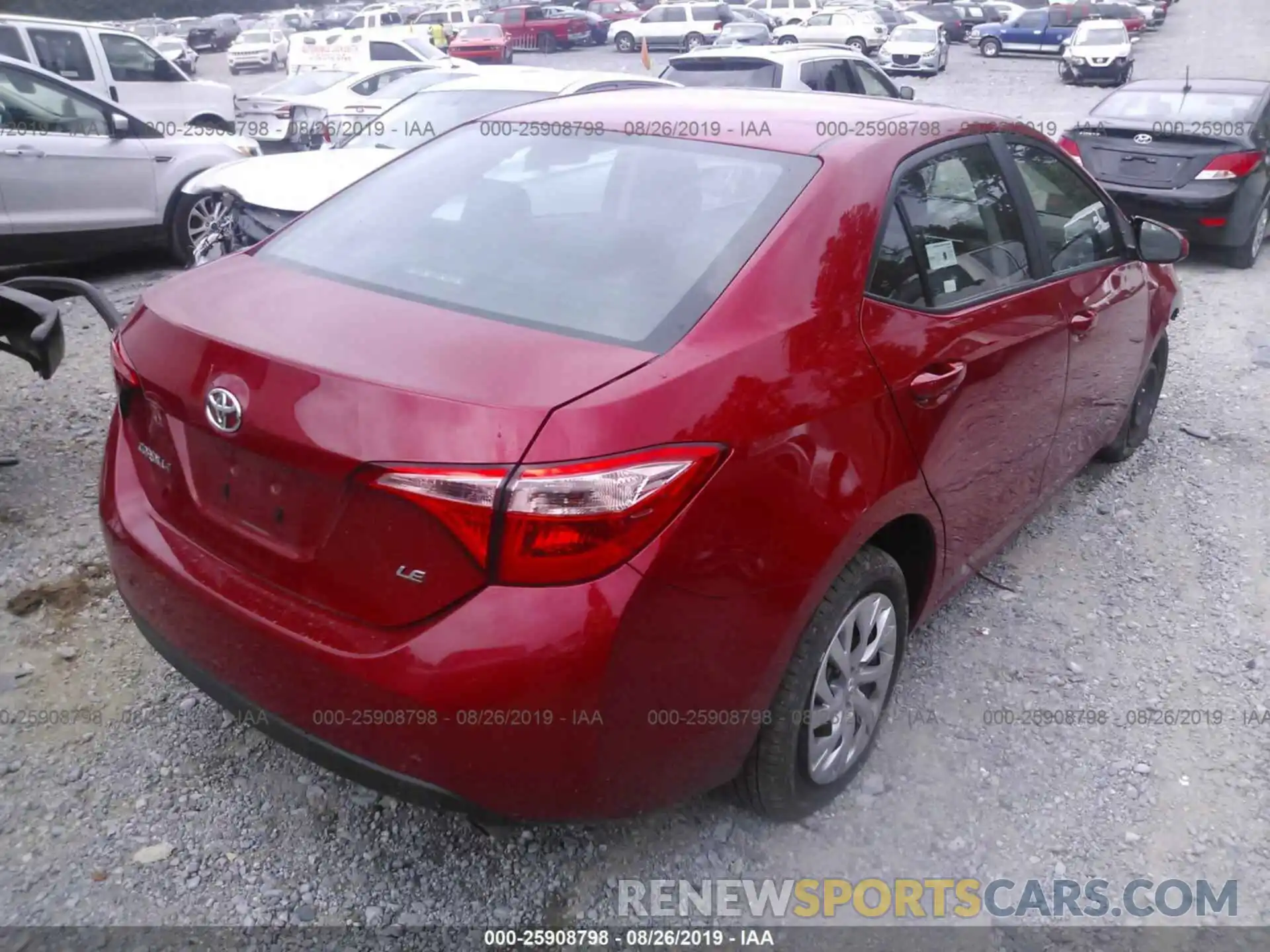 4 Photograph of a damaged car 2T1BURHE3KC146600 TOYOTA COROLLA 2019