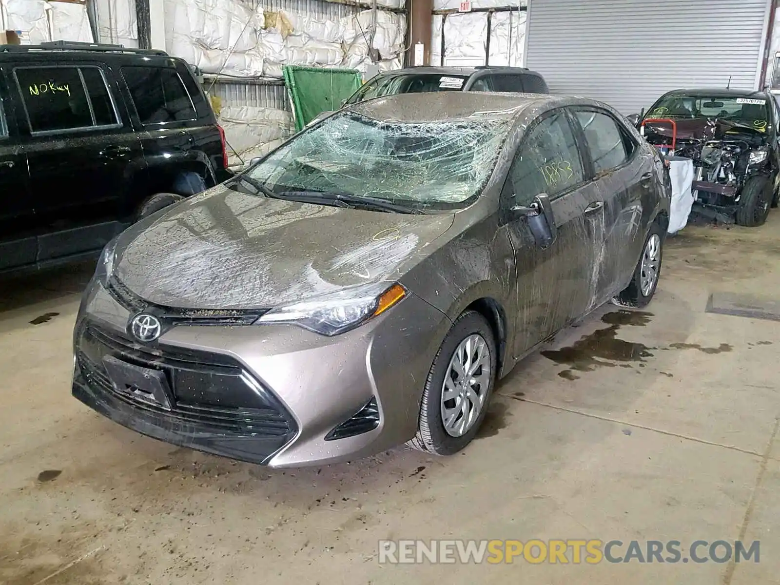 2 Photograph of a damaged car 2T1BURHE3KC149870 TOYOTA COROLLA 2019