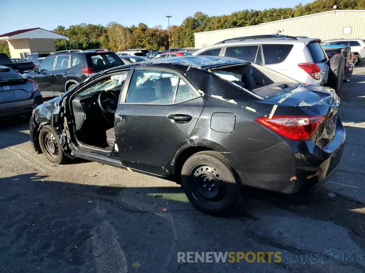 2 Photograph of a damaged car 2T1BURHE3KC150243 TOYOTA COROLLA 2019