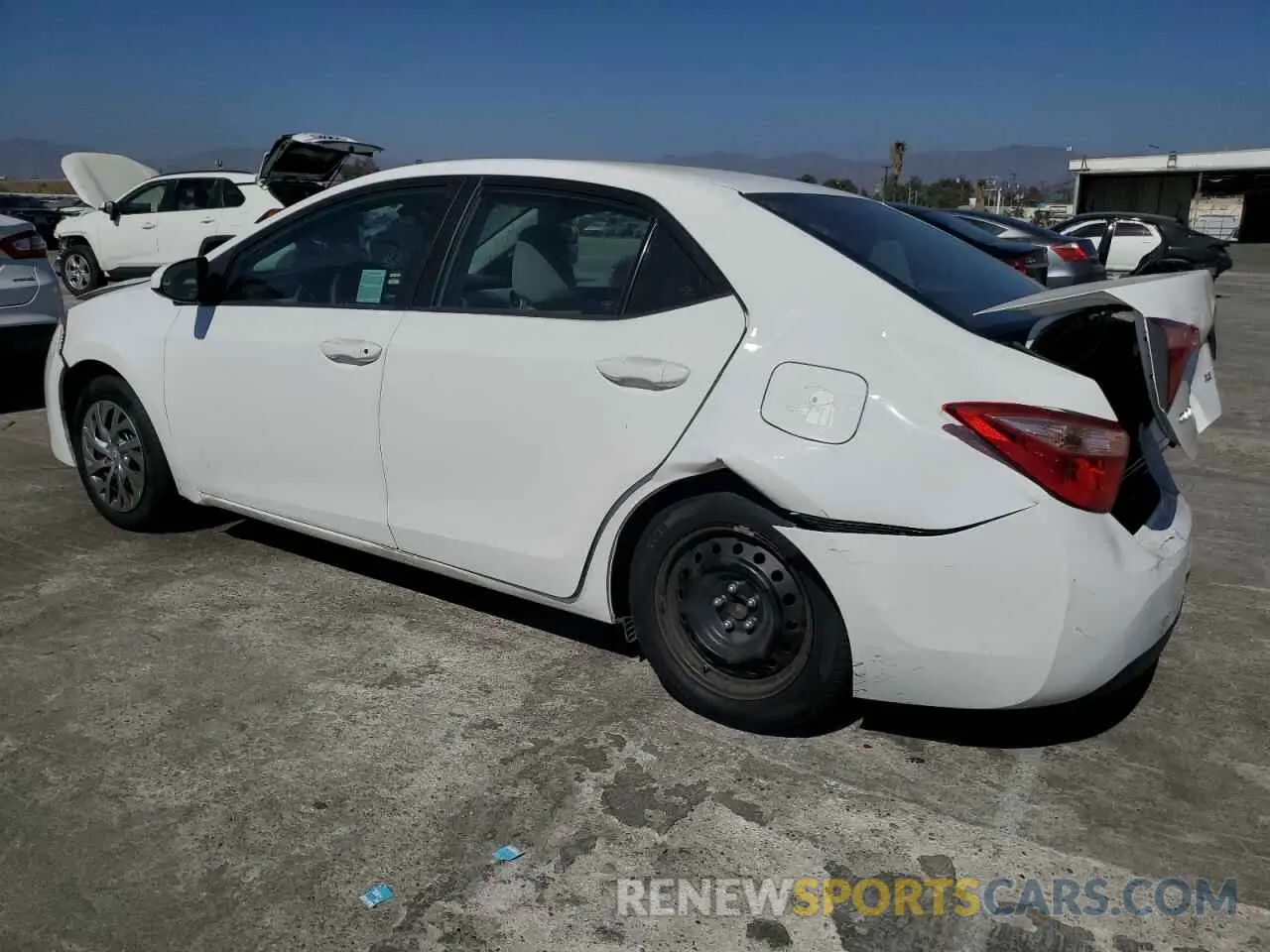 2 Photograph of a damaged car 2T1BURHE3KC153689 TOYOTA COROLLA 2019
